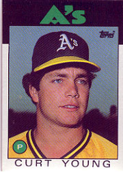1986 Topps Baseball Cards      084      Curt Young